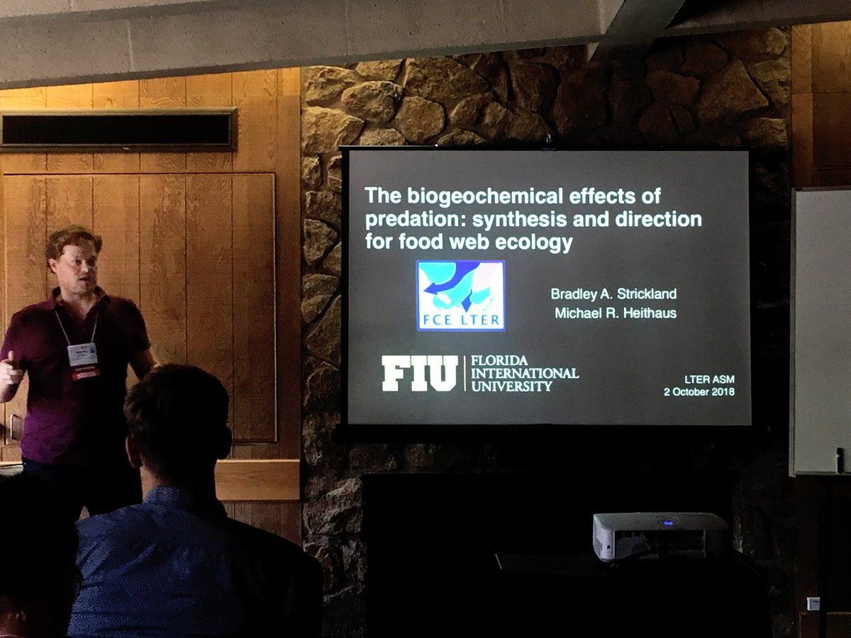 I had such a wonderful time at #LTERASM18 leading a workshop on the biogeochemical effects of predation  @heithauslab_fiu @fcelter @USLTER @FIUCASE