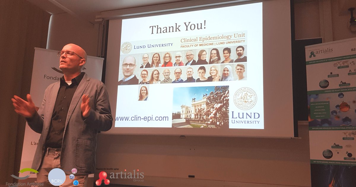 Yesterday we had the pleasure to welcome @dr_englund from the University of Lund (Sweden) and Winner of the Elise Jourdevant International Prize of @FArthrose for a great #conference on #MeniscusTear! #Artialis #OsteoarthritisFoundation #BCRU  #Bone #Cartilage #Research #ULiège