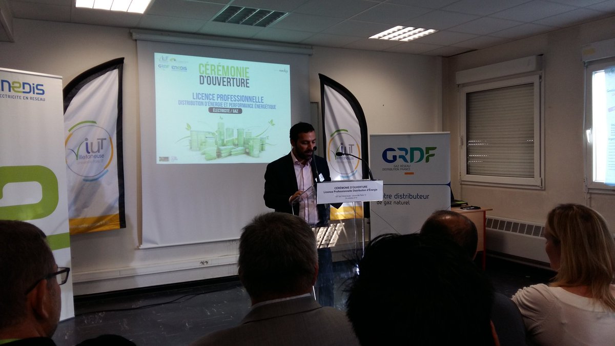La nouvelle Licence pro distribution d'énergie et performance énergétique #grdf#alternance à l'IUT de Villetaneuse