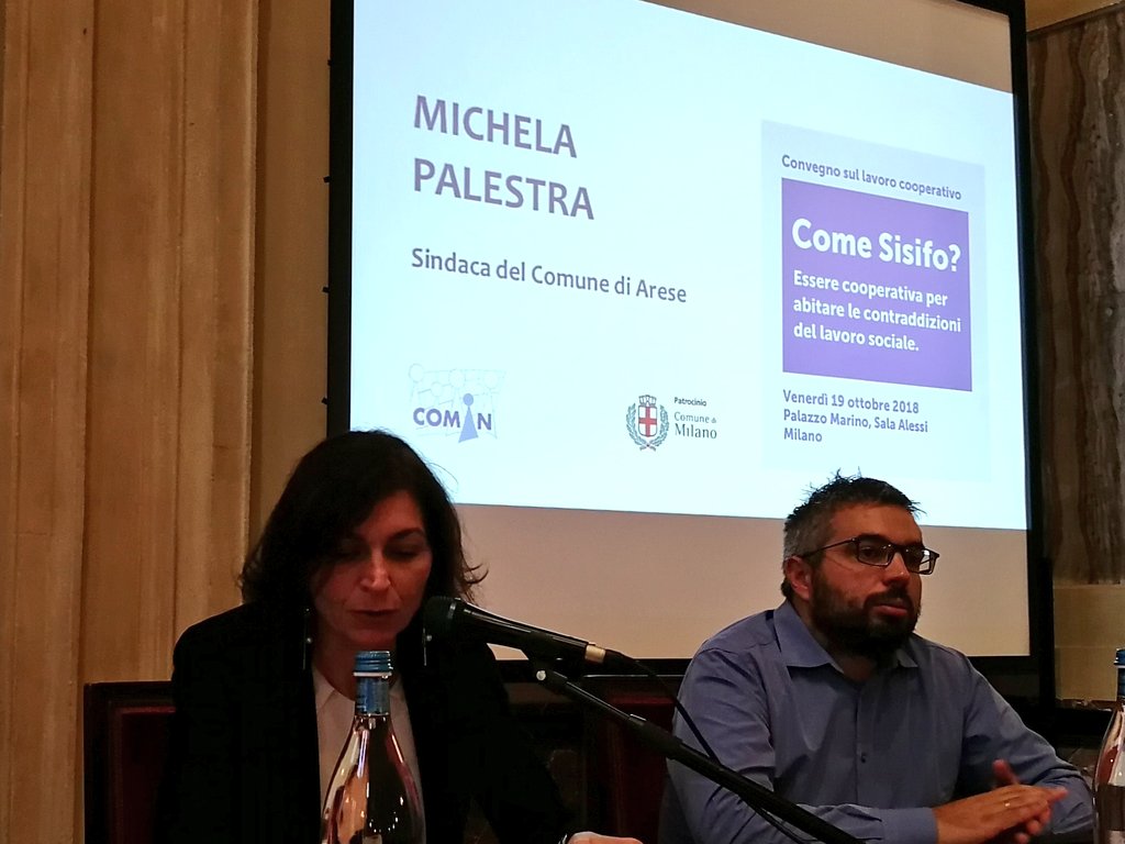 Mainograz's tweet photo. #MichelaPalestra
Sindaca di Arese
"Il controllo degli enti locali, la verifica affidata alle istituzioni, ha senso se affianca e accompagna il lavoro del terzo settore, se mira a coprogettare, se ha in mente la comunità. Se è corresponsabilità e coprogrammazione."

#ComeSisifo https://t.co/qWQRLFggnj