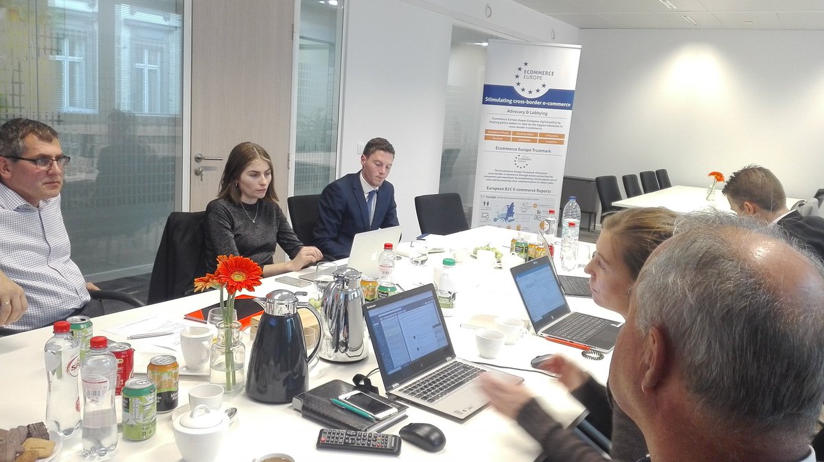 Ecommerce_EU's tweet photo. We are delighted to welcome our members to the first #Trustmark Taskforce here in Brussels. On the agenda, #P2B and #B2B Trustmark Criteria, cooperation with @WeeeEurope &amp; open discussion with @Flustix_Siegel. #ecommerce #EcomTrust https://t.co/loLJa4Pwff