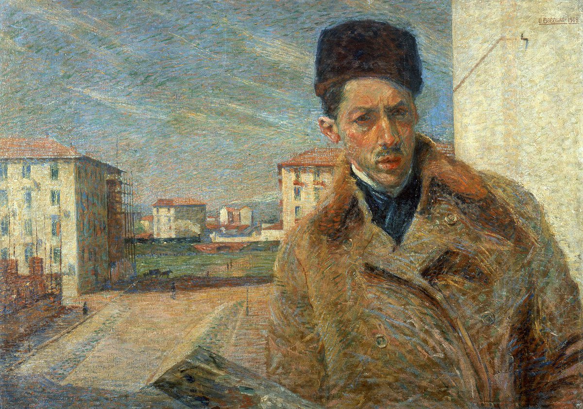 Il 19 ottobre 1882 nasceva a Reggio Calabria Umberto Boccioni pittore e scultore italiano esponente di spicco del futurismo. 
Qui il suo capolavoro "Autoritratto" (1908), esposto in sala XVIII. 

#UmbertoBoccioni #autoritratto #pinacotecadibrera