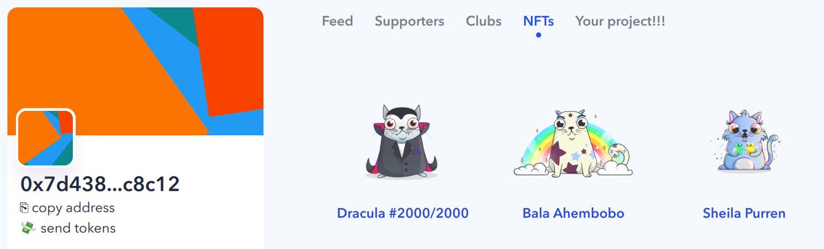 tokntalkclub's tweet photo. We've reworked profile pages of both Address and NFT tokens. We are now looking for projects that we could embed into the interface.

The project will receive it's own tab and all the space of 'main' column for it's content. 
Let us know which projects you want there! :) https://t.co/qkvM45U1eQ