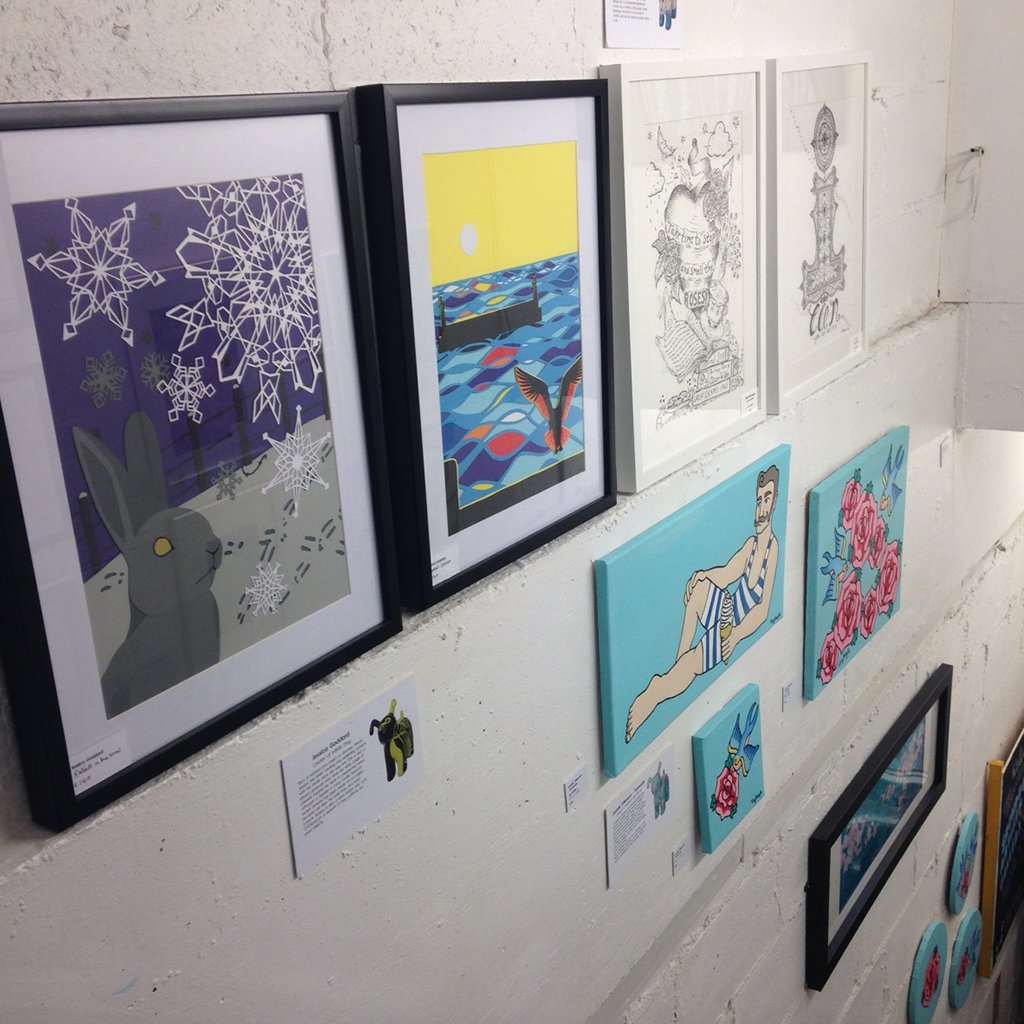 emmadoveart's tweet photo. Great to be part of the exhibition by @AshfordSnowdogs artists at the new Stare Well Gallery at @made_in_ashford . Open 10am-5pm Fridays &amp; Saturdays from 19th Oct to 17th Nov. 10% of gallery sales to the @PilgrimsHospice https://t.co/08HYN4KKkc