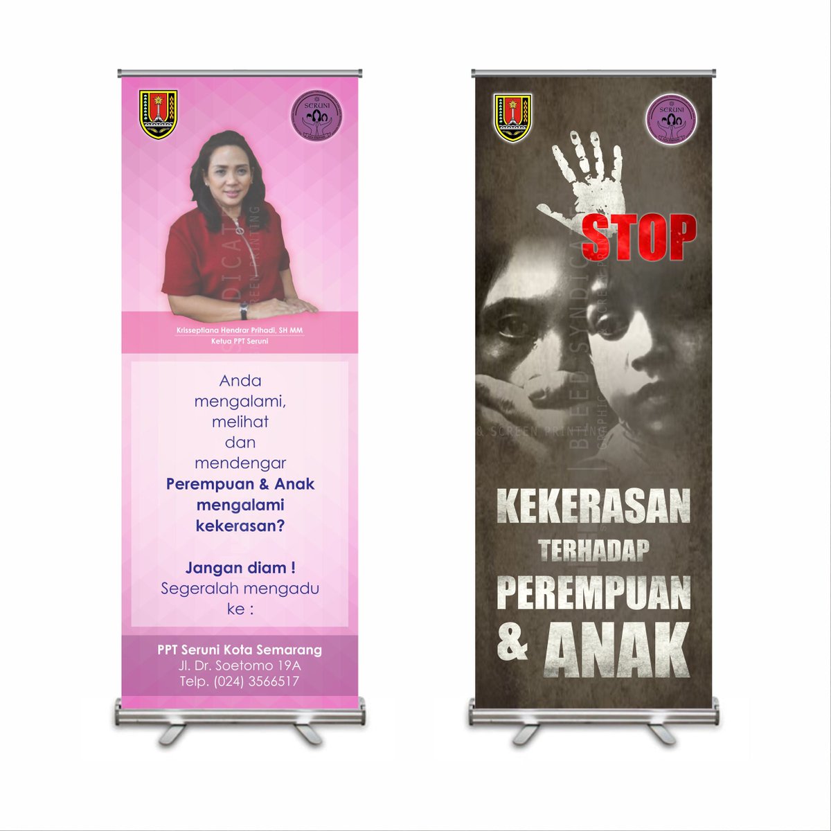 bleedsyndicate's tweet photo. Roll Banner design for "PPT Seruni".⠀
#RollBanner #RollBannerDesign #GraphicDesign #Semarang #BleedSyndicate
© 2018 @bleedsyndicate https://t.co/Vx8xVEJVaJ