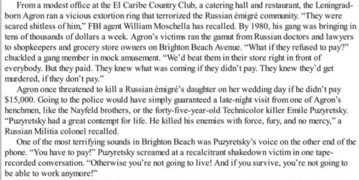 The Little DonThe rise and fall of Evsei Agron, who partnered with the Genoveses and others to form an alliance that would reap billions. After surviving previous assassination attempts he finally got his in 1985. @MichaelCohen212 you know about that El Caribe club don't ya?