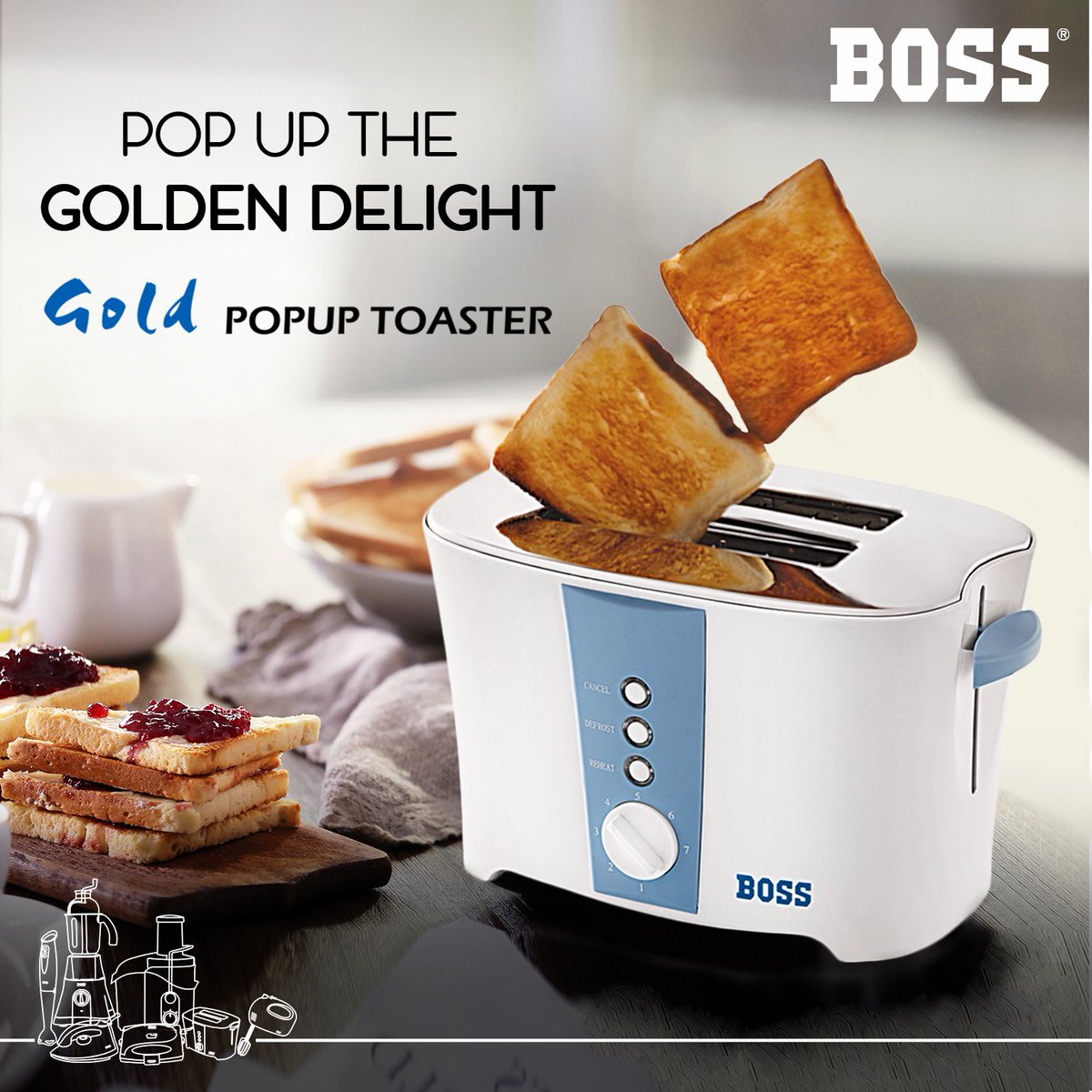 BOSS_Appliances's tweet image. Keep popping those golden-brown toasts with BOSS gold Pop up toaster.

Buy Now: bit.ly/BOSSGold_PopUp…

#BOSSGold #BreadToasts #PopUpToaster #BOSSHomeAppliances