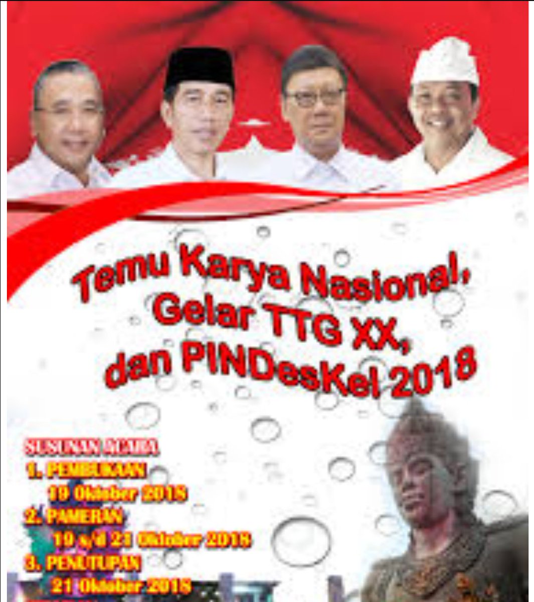 rahmatcahyad1's tweet photo. #GelarTTG2018
Gelar TTG Nasional Ke-XX diselenggarakan Di Garuda Wisnu Kencana, Bali 19 Oktober 2019
@Jokowi
@EkoSandjojo
@anwsanusi
@taufikmadjid71
@fachrilabalado https://t.co/9OizCV7ugh