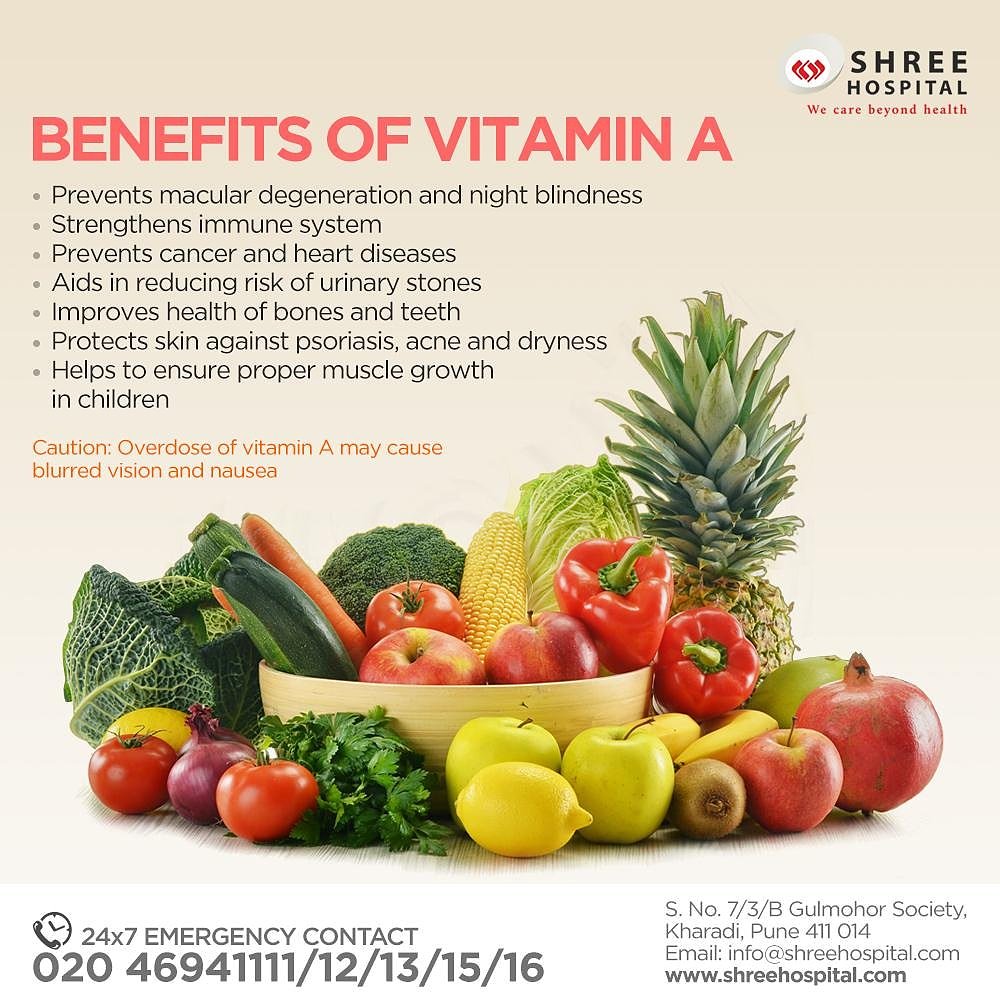 ShreeKharadi's tweet photo. Vitamin A Benefits Eye, Skin &amp; Bone Health

Vitamin A play a role in keeping your skin healthy and clear, but it’s also a key factor in disease prevention, immunity and even bone #health. This is obtained in colourful fruits, vegetables.

#HealthyTips #VitaminA #HealthyLife https://t.co/0tCs8i7uTc