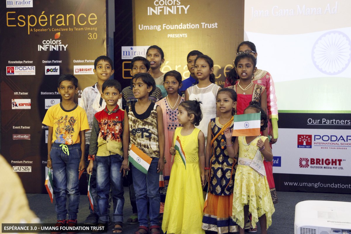 Umang_FT's tweet photo. Children of Umang Foundation Trust begin the event by singing the National Anthem — at SDA Bocconi Asia Center.
#Umang #Umangfoundationtrust #UinMe #Esperance #Esperance2018 #EinMe
@IamEsperance @sdabocconi https://t.co/0GXUtCYoSs