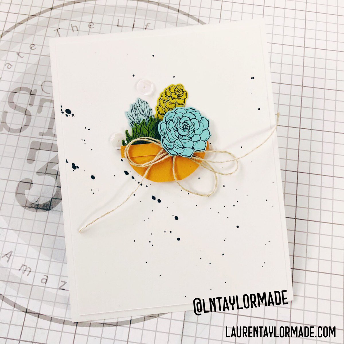 LNTaylorMade's tweet photo. Here’s my trade from the #rgstudio360 RISE event! I used the beautiful #dearfriend digital set and made my own pot for these super cute succulents.

Link in profile to the shop. 💖💸

#handmade #handmadecards #succulents #lntaylormade #laurentaylormade #digitalstamp https://t.co/DqgTlTwVTa