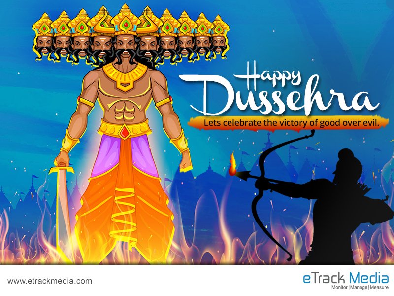eTrackMedia's tweet photo. #HappyDussehra #Dussehra https://t.co/spzqowIO8H