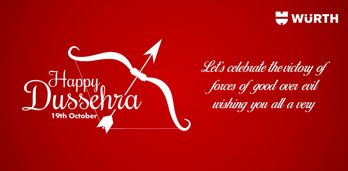 WuerthIndia's tweet photo. Wuerth India wishes you and your loved ones a very #HappyDussehra ! https://t.co/MnC2w6Elwl