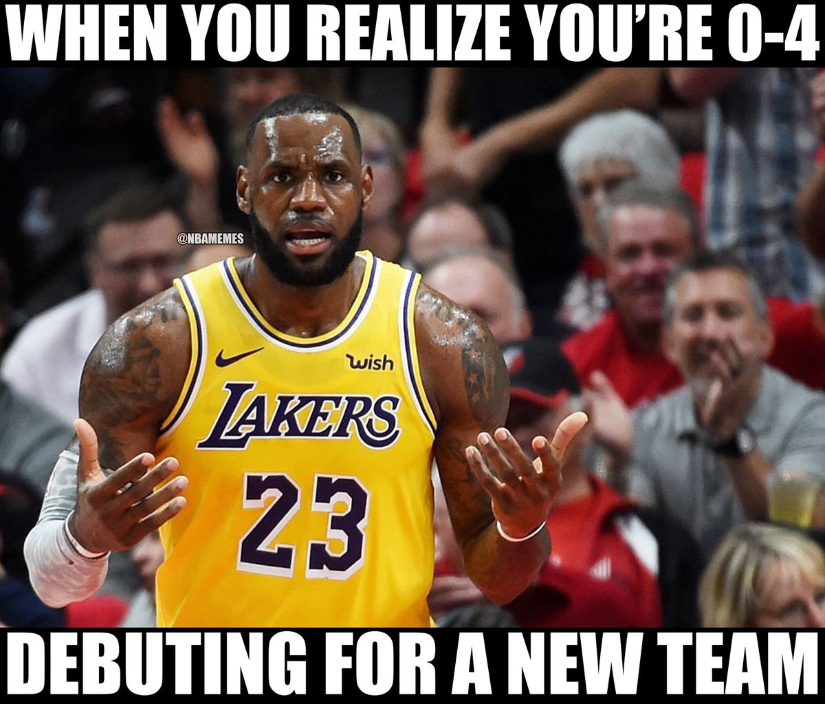 Nba Memes On Twitter Lebron James Has A Slow Start With Every New Team Cavs Heat Cavs Lakers