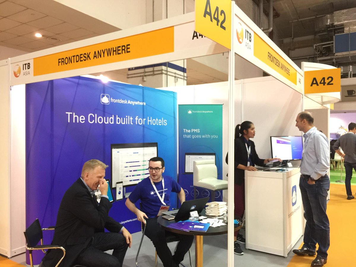 HotelSoftware's tweet photo. Day 3 at ITB is the busiest yet. Don't miss your chance to meet us at booth 42. #ITBAsia #HotelSoftware #TravelTech #LodgIQ https://t.co/4l9WMfLHjJ