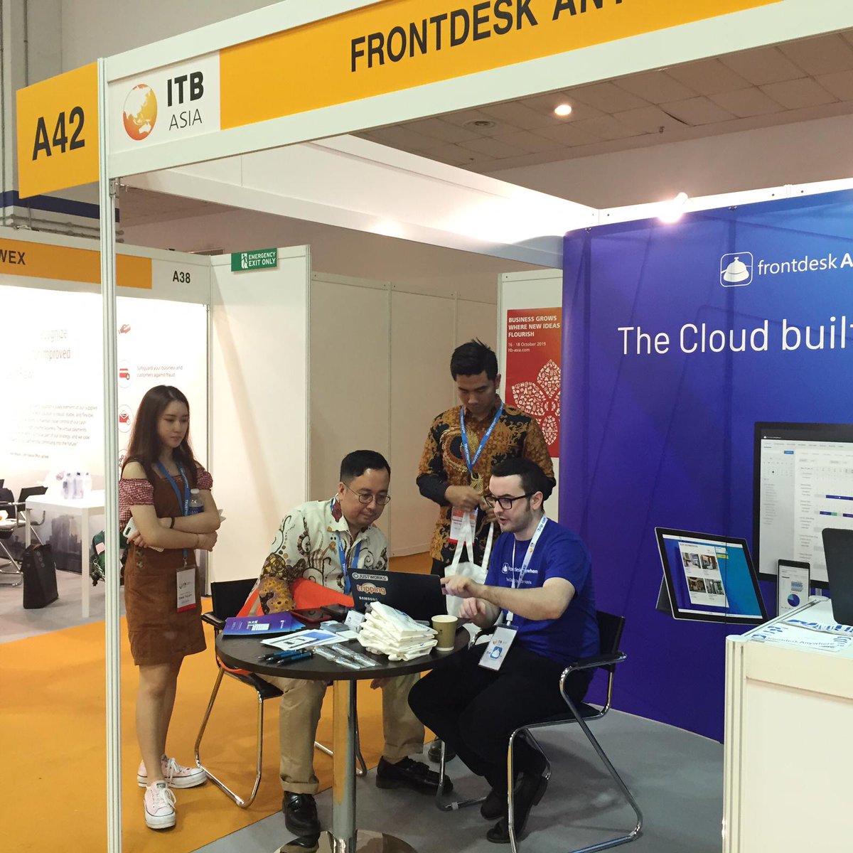 HotelSoftware's tweet photo. Day 3 at ITB is the busiest yet. Don't miss your chance to meet us at booth 42. #ITBAsia #HotelSoftware #TravelTech #LodgIQ https://t.co/4l9WMfLHjJ