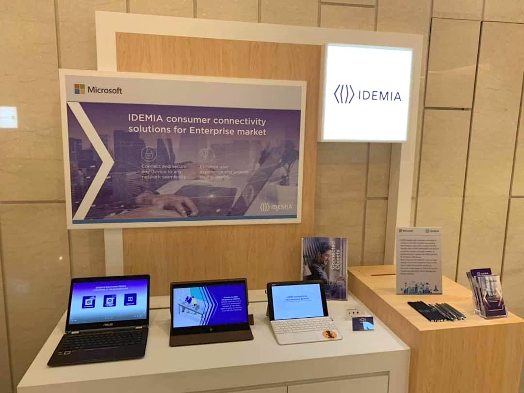 IDEMIA_IST's tweet photo. Day2 at #WinHec in Taipei 🇹🇼IDEMIA is showcasing consumer #connectivity solutions for enterprise market https://t.co/j5QwIzbQTW