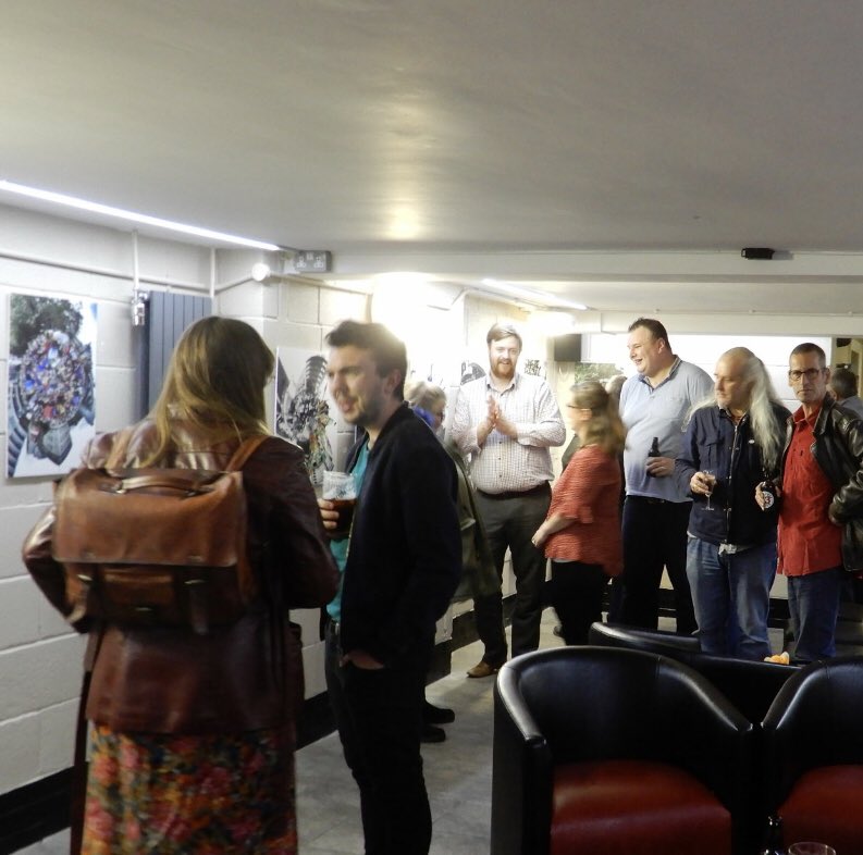 LevFred's tweet photo. Great launch of @Jonnybentley360 #Bee360 #Photo #Exhibition last night @LevFred #Levenshulme #beeinthecity as part of @levfest - Thanks to Anne Marie Kelly for lovely photos - Exhibition on til Sunday 21 October https://t.co/OK2w7Q7Zrr