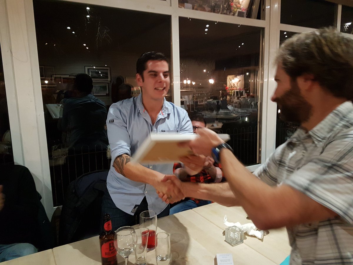 Last night our team had a night off &amp; an 'end of summer meal'
Our ops officer &amp; area commander joined us. 
We were also joined by a couple of former team mates who were given their certificates of service.
A relaxing night off from a busy year.
Today we're back on call!