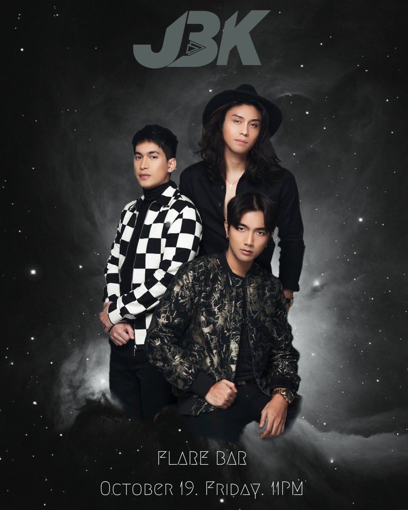 JBKbandofficial's tweet photo. Flare Bar tonight at 11 PM! We have awesome announcements to make and an all nighter party you shouldn’t miss. Kitakits!
#JBK
#Maibalik
#GMAArtistCenter
#FlareBar
📸: Ryan Agustin https://t.co/6hZS6r5Vkq