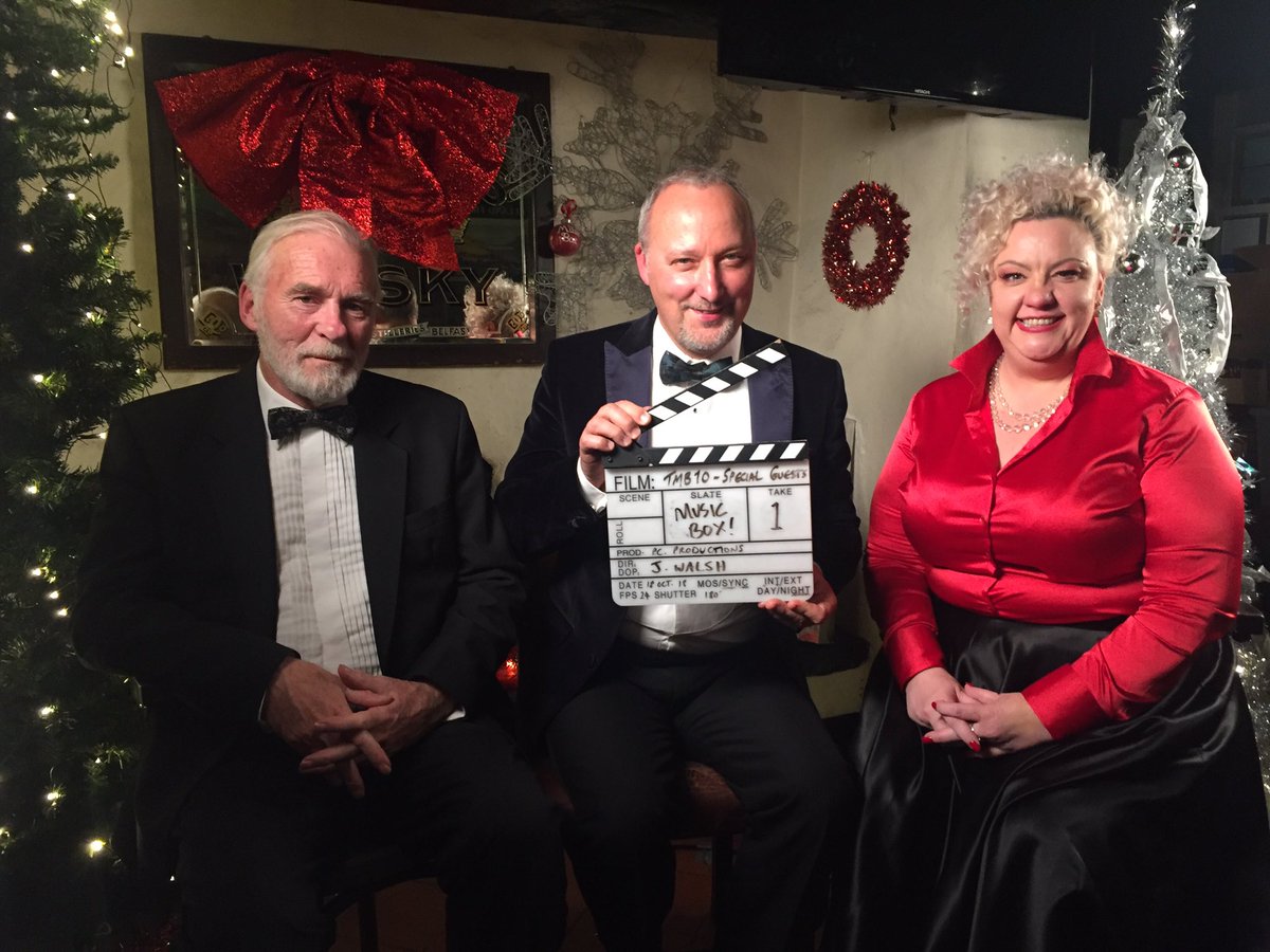 Filming for #TMB10 With special guests Ian McElhinney &amp; @kazhawkinsmusic 
Thanks to The Hillside Hillsborough for the use of their Snug