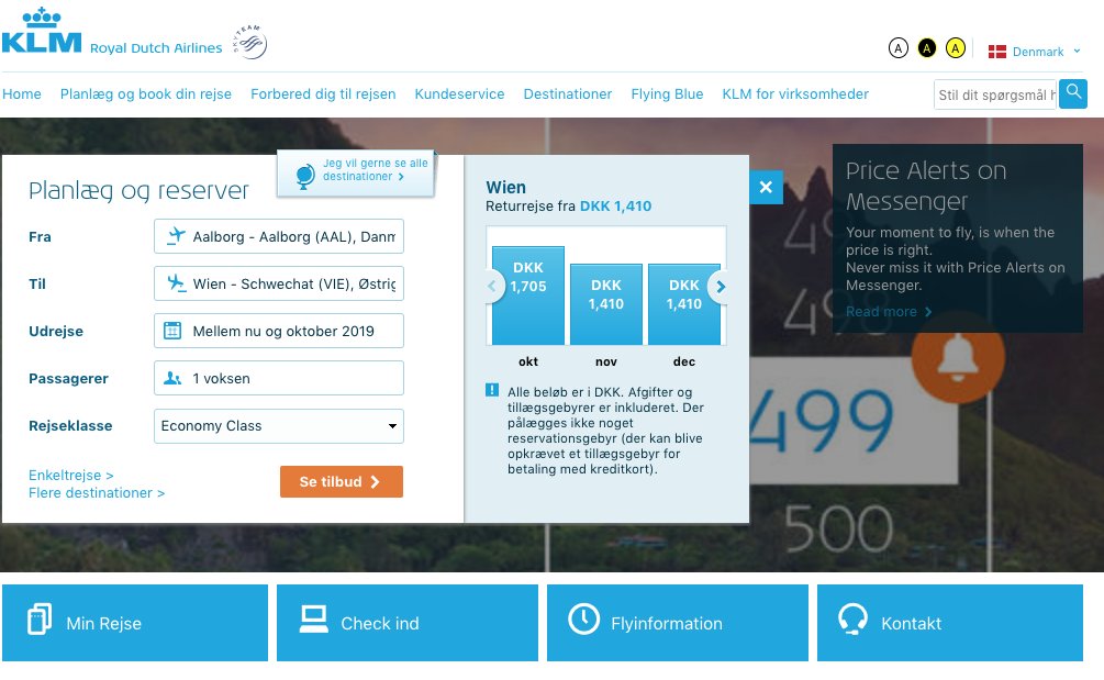 Alroe's tweet photo. @KLM Why is there STILL no log-in button on the website? Same problem on 2 computers and three browsers #NoLogin https://t.co/gnCIVwzmZH