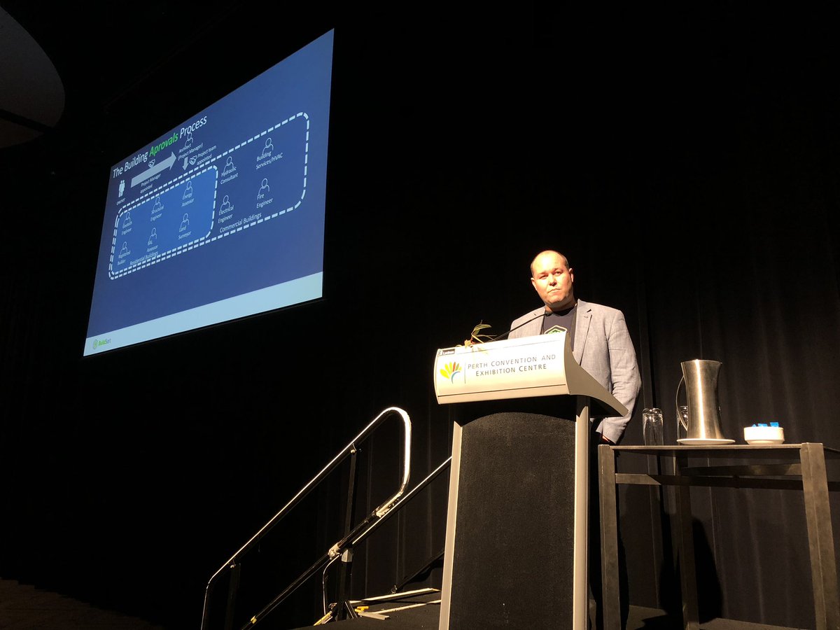 BuildSort's tweet photo. @dorianchris talking about #blockchain and @BuildSort at the #PerthLIFE2018 #SSSI_AU πππ https://t.co/IWiELrjq9b