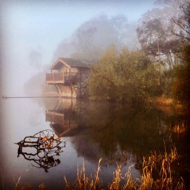 It doesn't get better than this...Duke of Portland boathouse in the mist 😍
