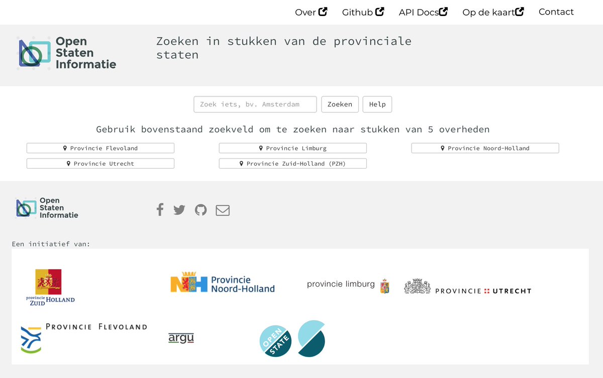 OpenStateEU's tweet photo. 🎉 De Stateninformatie van @limburg, @zuid_holland, @FlevoNieuws, @ProvincieNH en @ProvUtrecht is nu beschikbaar als #opendata.
Heb jij een app-idee om deze data toegankelijker te maken? Dan maak je in de app-challenge kans op €30.000 ontwikkelbudget.
▶ https://t.co/G4EOkTvg8Z https://t.co/DGRCTB5dJr