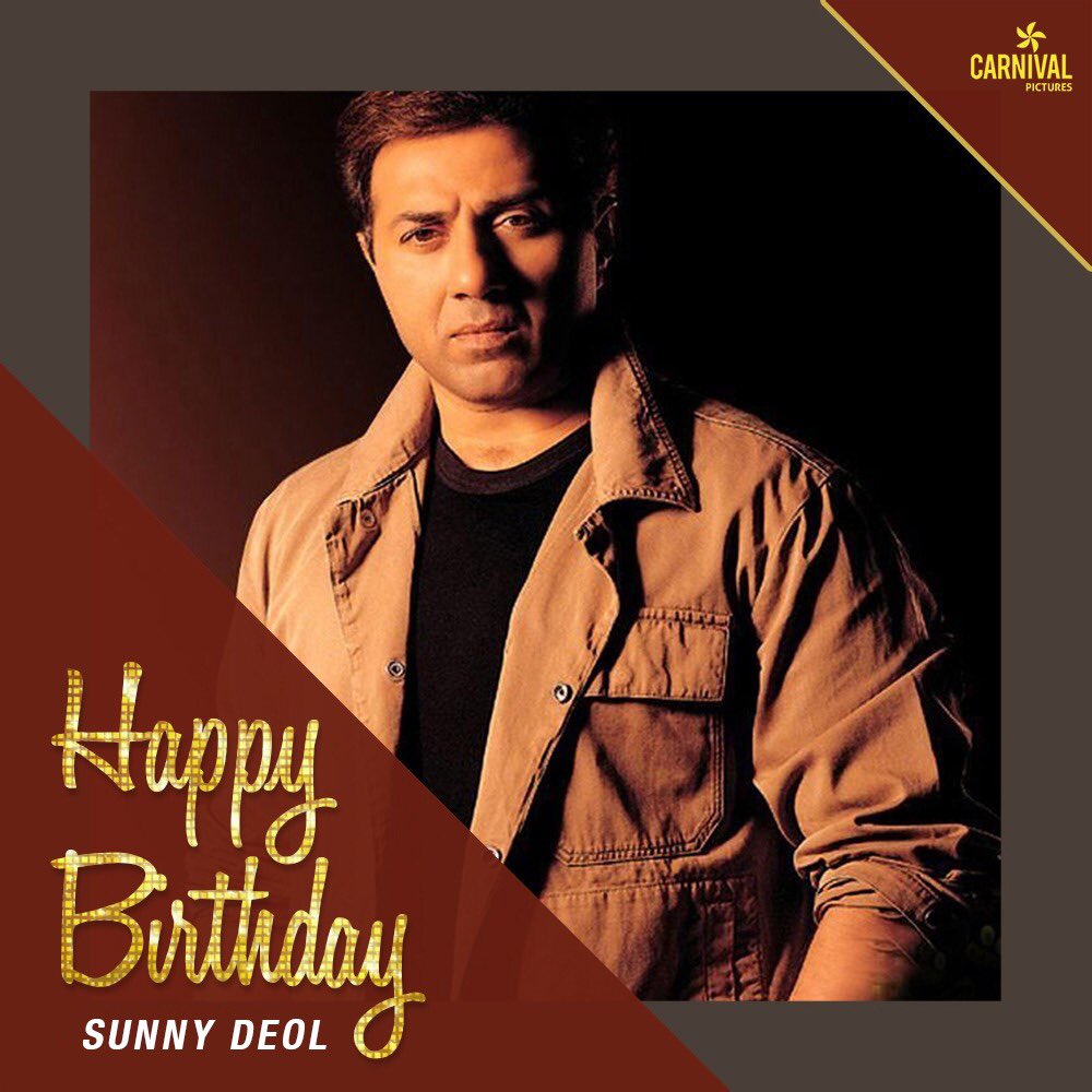 CarnivalMP's tweet photo. Here’s wishing the powerpacked star @iamsunnydeol of CMPPL’s upcoming film #Blank, a very Happy Birthday! 🎂 

#CarnivalCelebrations #HappyBirthdaySunnyDeol #SunnyDeol #BirthdayBoy #BeFilmy https://t.co/HGHgz5942q