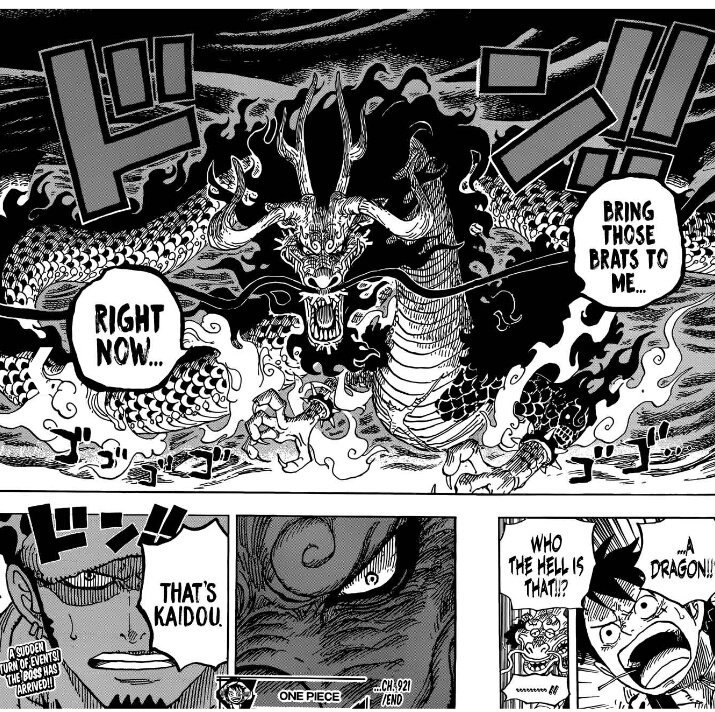 R Hundred Beast Kaidou Zoan Type Devil Fruit Is Dragon As Expected One Piece Spoiler Chapter 921