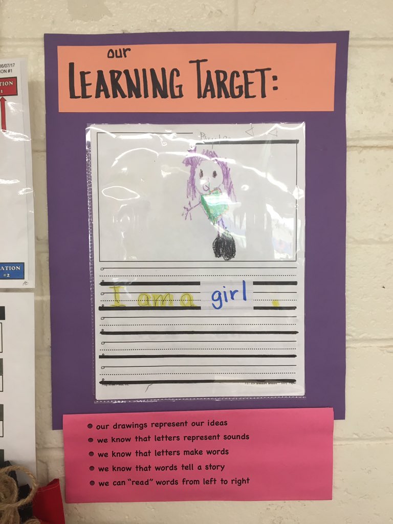 Stajima1Stajima's tweet image. Even preschool has #learningtargets at @BarbersPt! #Hi4PublicEd