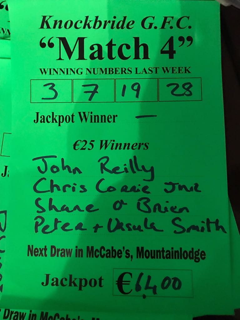 lotto number last week