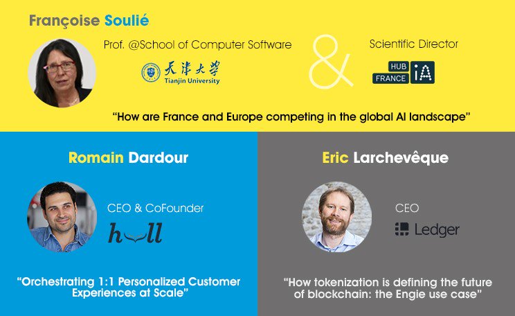 LVerdillon's tweet image. #DataDrivenParis On November 21st is ON! We are delighted to receive 3 key players in #AI @rdardour @Françoise Soulié, @EricLarch sign up here 😉 👉 bit.ly/ddp211118
