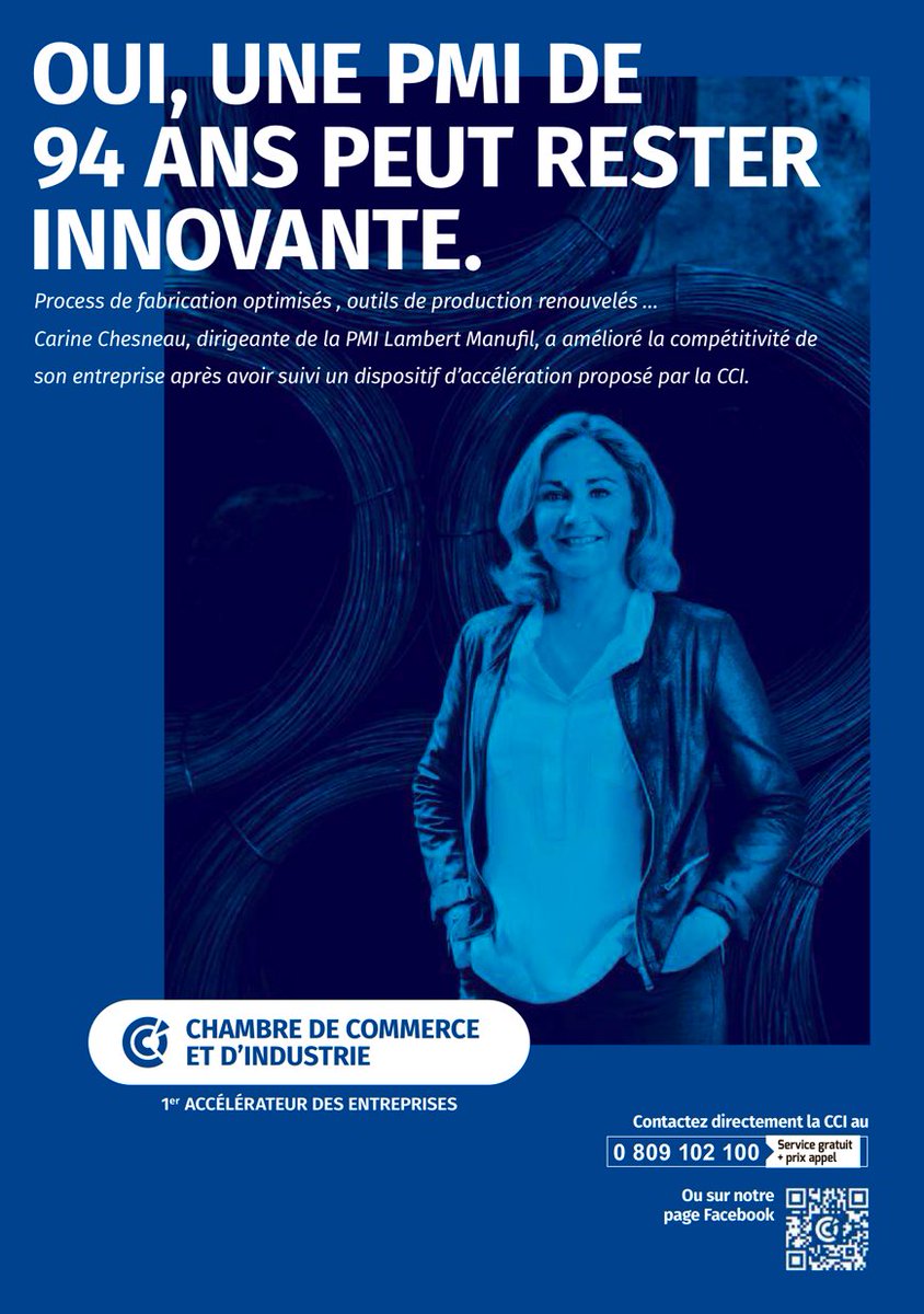 OUI, une PMI de 94 ans est #innovante ! 

Preuve en est, notre Adhérent <a href="/lambertmanufil/">LAMBERTMANUFIL</a> et sa super dirigeante <a href="/CHESNEAUCarine/">CHESNEAU Carine</a> qui innove encore pour améliorer la #compétitivité de son entreprise !

Un grand bravo ! 👏🏻
cc <a href="/CCI_ARA/">CCI Auvergne-Rhône-Alpes</a>