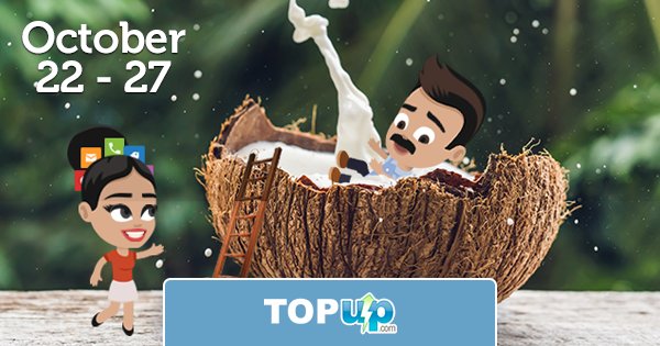 topupcom's tweet photo. A new Cubacel OFFER  starts on Monday, October 22nd. Top Up mobiles in #Cuba &amp; get extra FREE CUC: https://t.co/dR8q1SchtD
#recarga #cubacel #superbono #topup #refill #recharge #Cubanos #telecommunications https://t.co/fTndOIjpbs