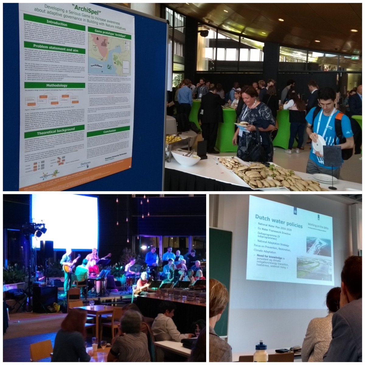 Looking back at a great #WSI2018 conference <a href="/WUR/">Wageningen U&R</a>: 3 days of discussing water &amp; #deltamanagement at the interface of science &amp; decision making, both with known &amp; new faces. And with a strategic position for our poster with <a href="/DeltaresNL/">DeltaresNL</a> &amp; @watertrainees . #lunch ;)