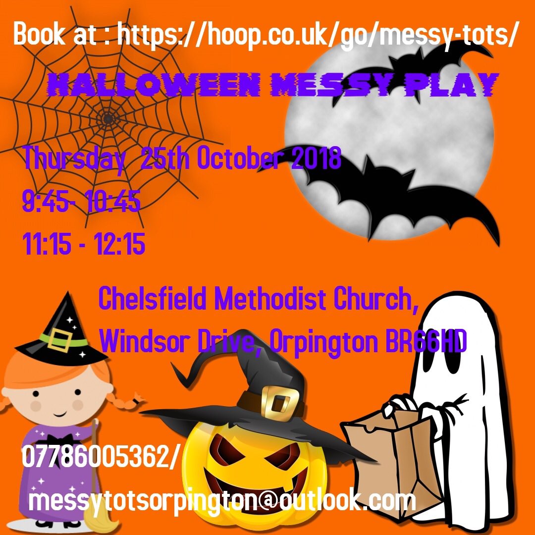 Just a few spaces left for our Halloween sessions next week #messyplay #crafts #hallloween <a href="/BR6Life/">BR6life</a> <a href="/NetmumsJo/">Jo Netmums</a> <a href="/OrpingtonComm/">Orpington Community</a> <a href="/GrapevineDawn/">fulbody</a> <a href="/raring2go/">tabby</a>