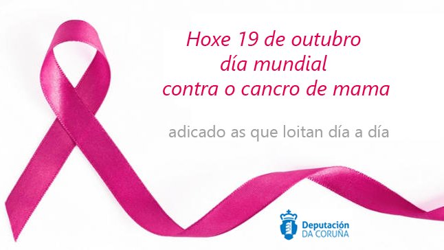 Depucoruna's tweet photo. A #Deputación súmase á celebración do #DíaMundial contra o #cangrodemama  #UnLazoQueNosUne  #cancerdemama
@aecc_es https://t.co/zCYvlHB4vw