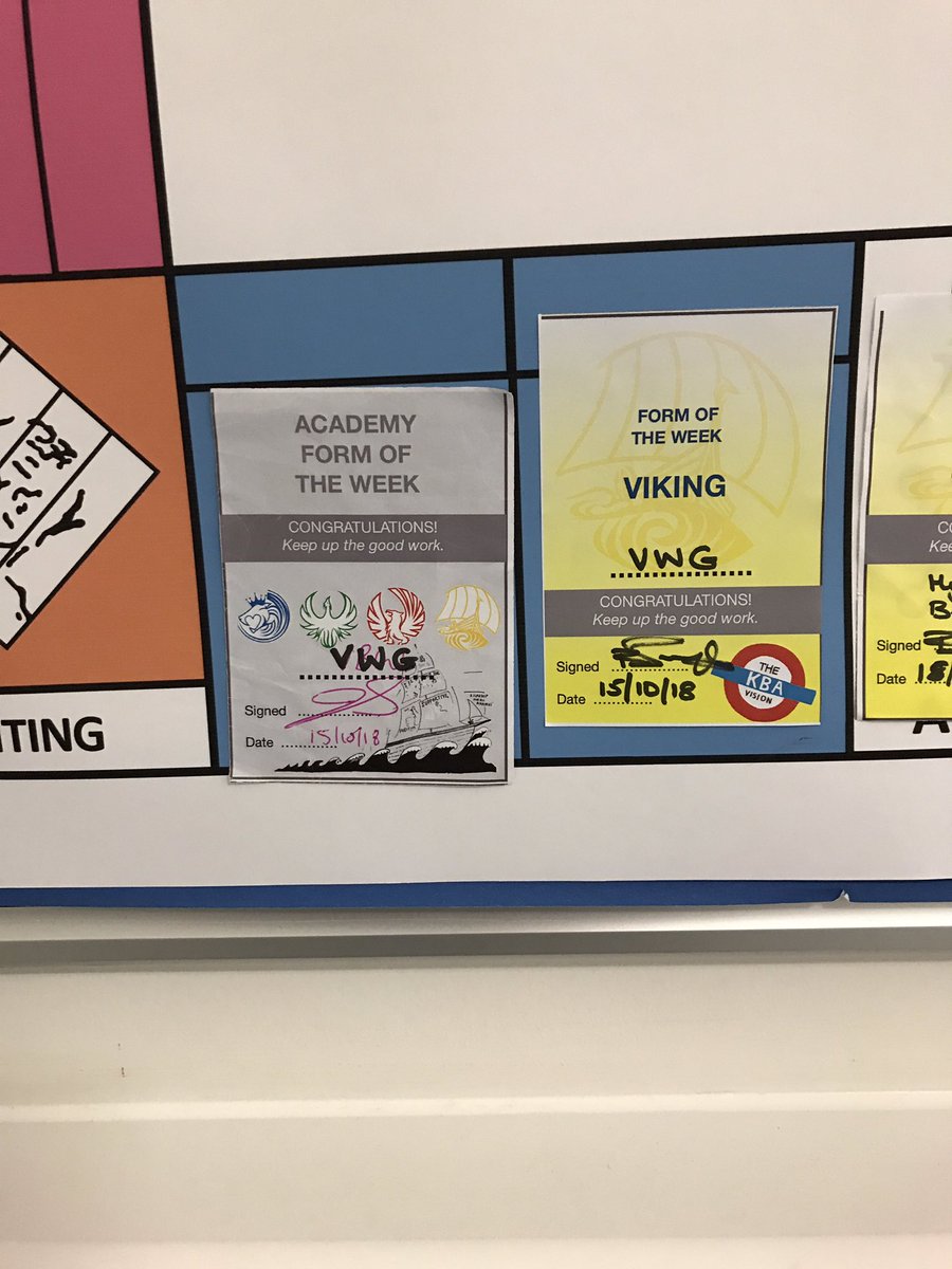 VikingWG's tweet photo. 😱what a fantastic achievement by our form! Last week of term and we are going strong with the academy form of the week! So proud to be their tutor! #vwg #vikingpride https://t.co/dBwb7yBf8E