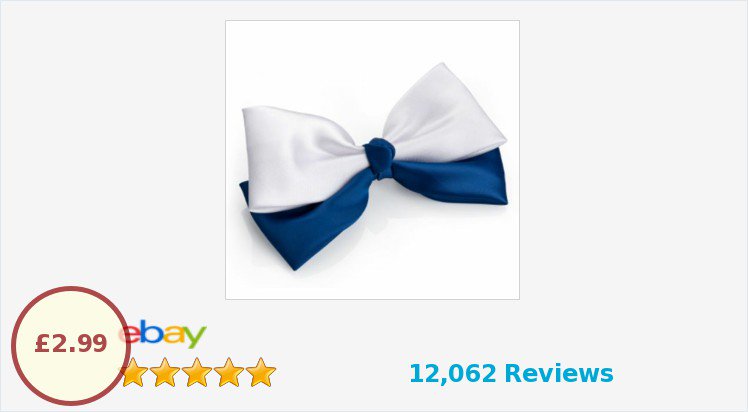Belinda On Twitter Navy Blue And White Hair Bow On Clip Ebay