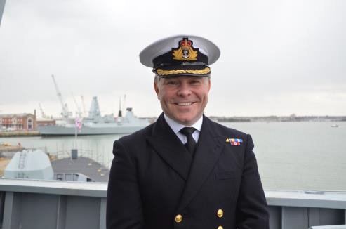 HMS_Raleigh's tweet photo. It’s passing-out-parade day at HMS Raleigh&amp; the #CORNWELL13s are in the spotlight. Joining them on the parade ground later are the #Hanson20s, #Nelson18s &amp; #Gould17s.  Today’s VIP inspecting officer is Commodore Craig Wood, Commodore Portsmouth Flotilla-pictured. @HMNBPortsmouth. https://t.co/gJba0CWWmD