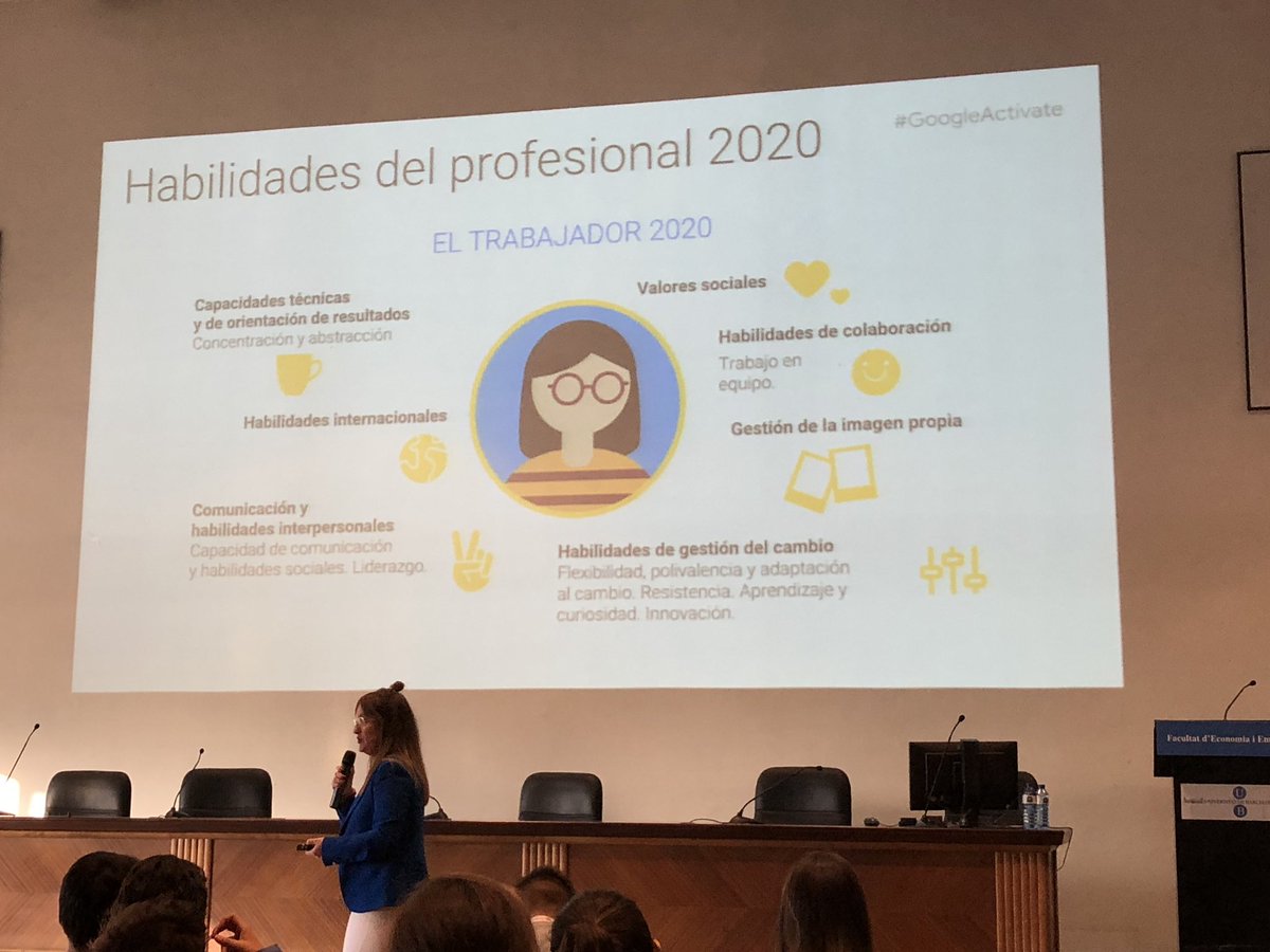 camipelufo's tweet photo. ¿Qué habilidades debe tener un profesional de la era digital? @maferrandiz en #googleactívate #barcelona https://t.co/vPcGmldaCb