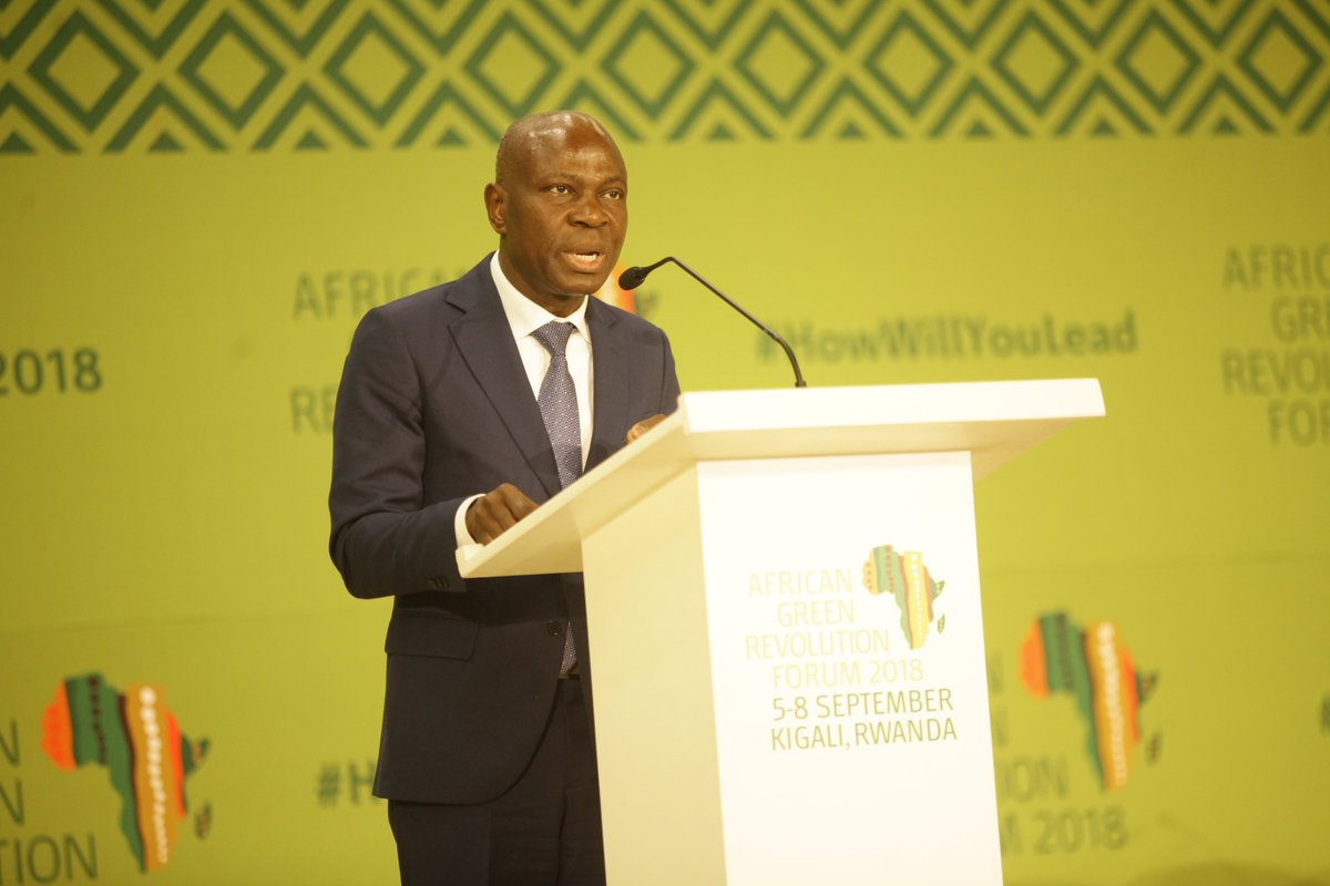 WATCH: '50% of our portfolio is in #Africa and 70% of this portfolio is invested along the agriculture value chain' - @GHoungbo, President of <a href="/IFAD/">International Fund for Agricultural Development</a> #AGRF2018 - bit.ly/2q2wltz