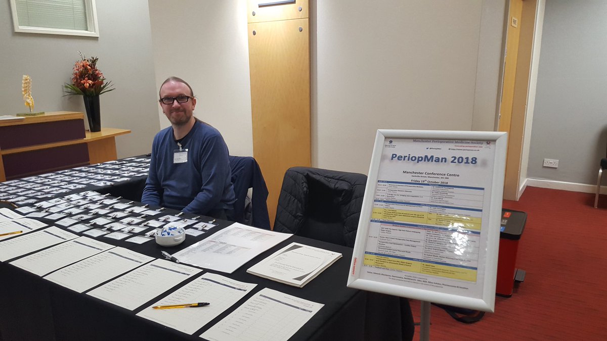 @PeriopMan ready to receive delegates for annual multidisciplonary  #periopmedicine meeting. Website periopman.co.uk up and running. @RCoANews @RCSnews @mysurgeryandme