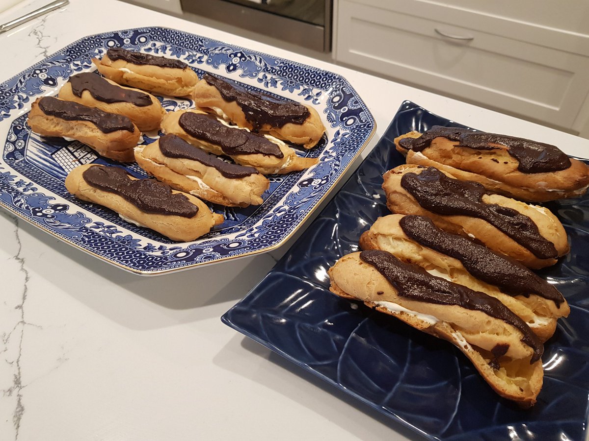 Wildman_R6's tweet photo. Homemade chocolate eclairs https://t.co/iGw8XeDxCy