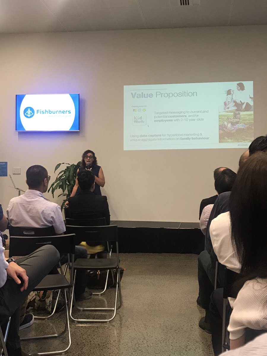 Fishburners's tweet photo. Friday Pitches in BNE First up @KidsWantu Founder Anne-Marie! #fridaypitches https://t.co/gAr2jJrDex