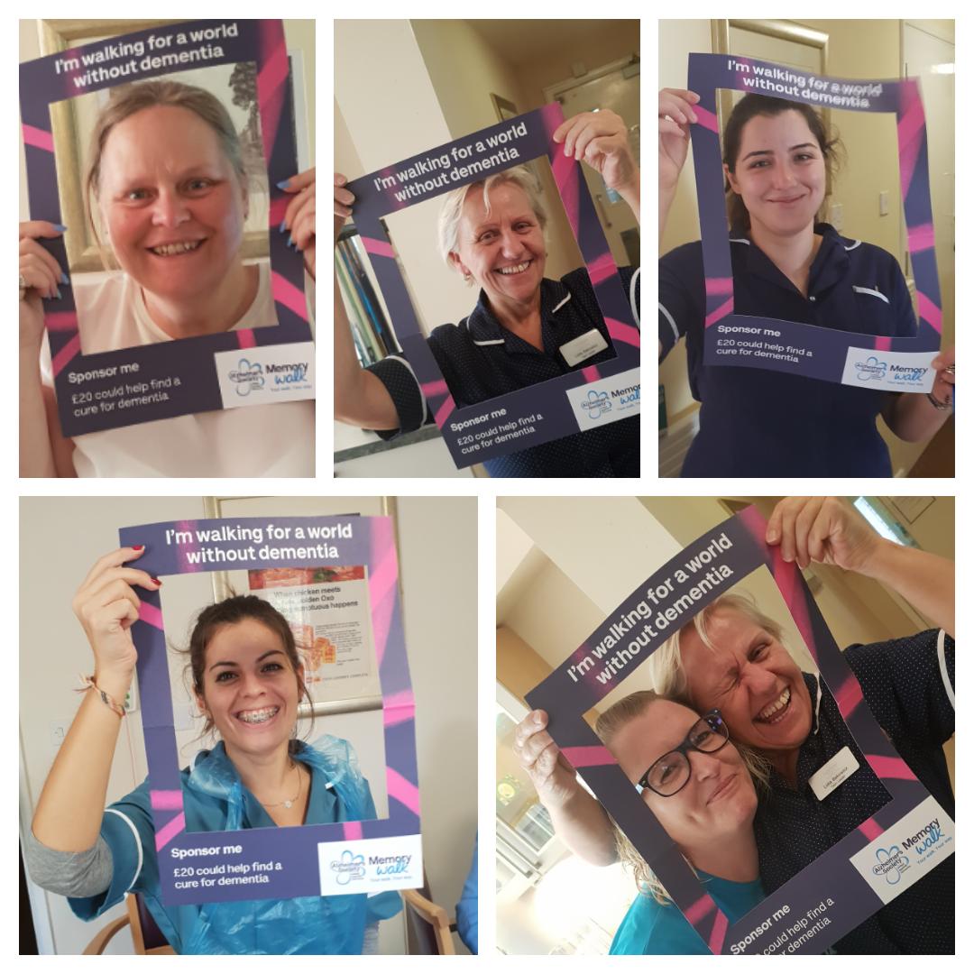 CasterbridgeDT2's tweet photo. Here @CasterbridgeDT2 our residents took part in the Alzheimer's memory walk and loved every minute of it. #Alzheimer's #makingmemorys #memorywalk https://t.co/jJIdBjDQv9