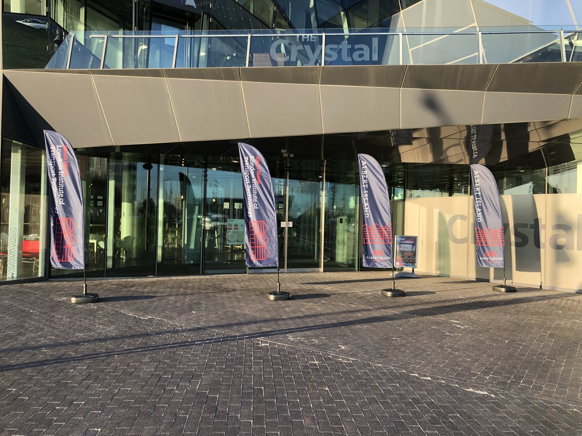 All set up at @thecrystalorg for the Meeting Transport Engineering Skills Neds for Future Needs conference. Looking forward to hearing @NewhamPrincipal Paul Stephen speak about our role in this exciting initiative