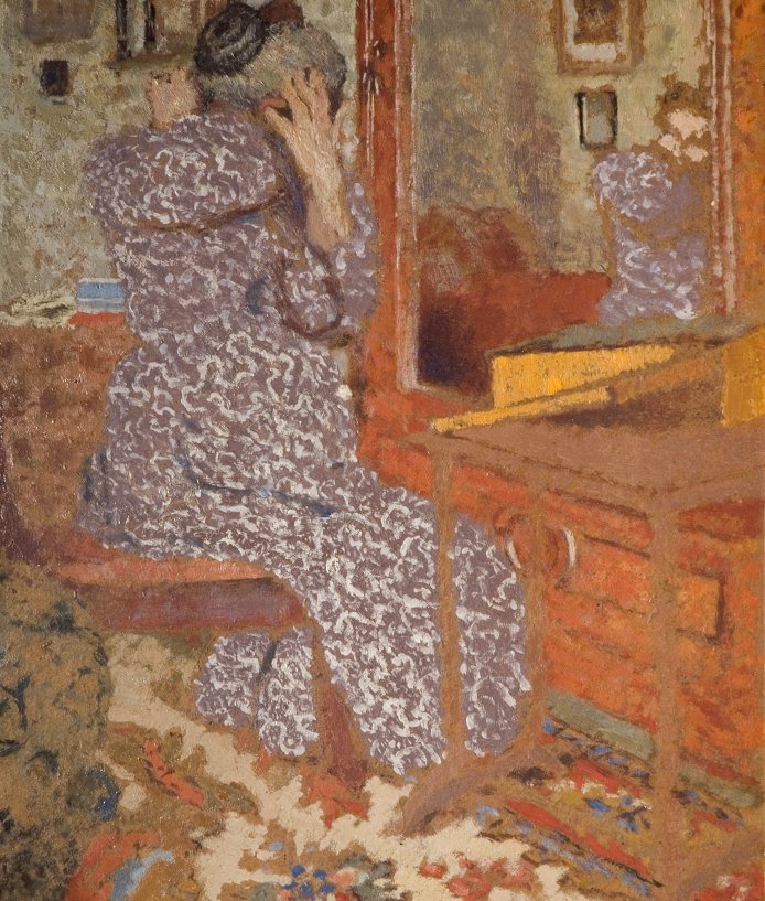 B__Collective's tweet photo. The Barber's new exhibition #Maman opens today! This exhibit focuses on Édouard Vuillard and his mum, Marie. Working before the Age of Selfies, Vuillard painted his Ma more than 500 times. Come and see how Marie, a carer and businesswoman, inspired him throughout his career. https://t.co/fDBylm6dWv